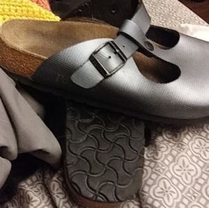 Birkenstock Papillo Silver clogs 40